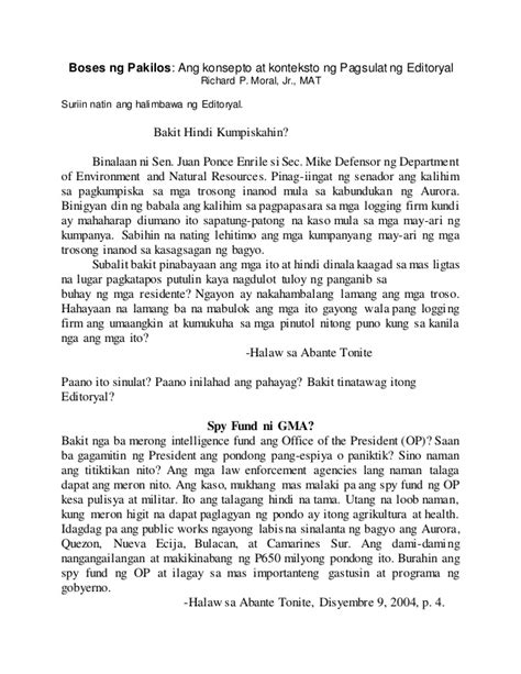 filipino editorial writing|Halimbawa Ng Editoryal – Kahulugan At Halimbawa .
